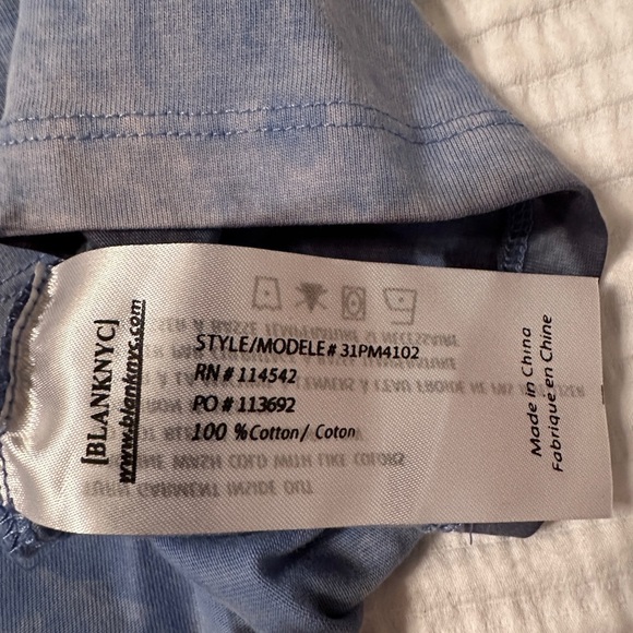 BlankNYC Checked Out Tie Dye Pocket Tee - NWT - Size L - Picture 7 of 9